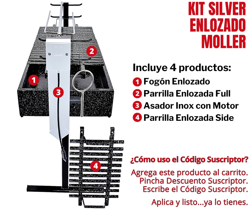 Kit Silver Enlozado Moller