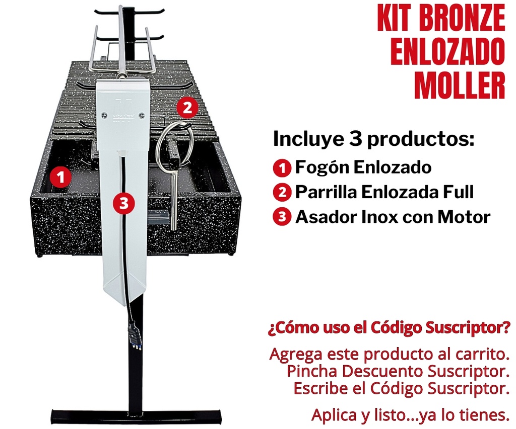 KIT BRONZE ENLOZADO MOLLER