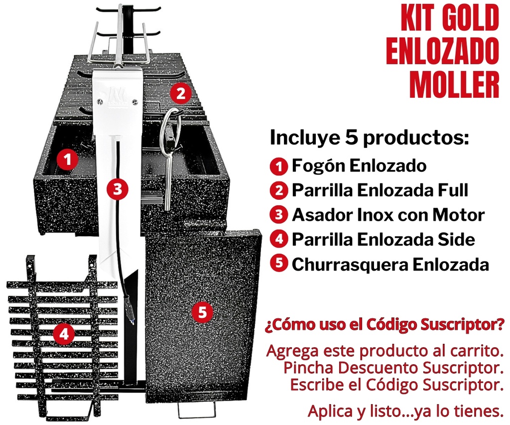 Kit Gold Enlozado Moller